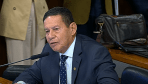 O general Hamilton Mourão, em sessão da Comissão de Relações Exteriores do Senado, nesta terça-feira (15/07)