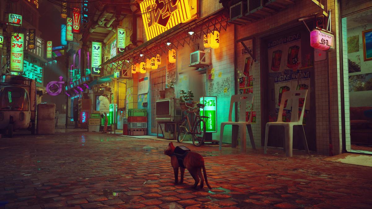 Stray tem uma estética cyberpunk