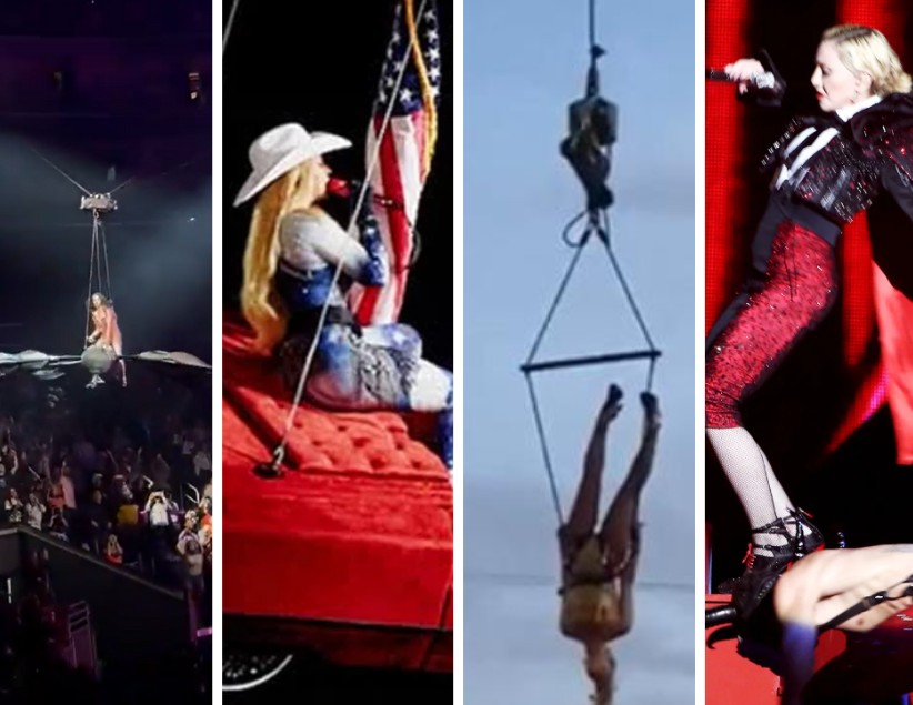 Os cantores em sufoco na armadilha de seus shows: queda livre nos palcos