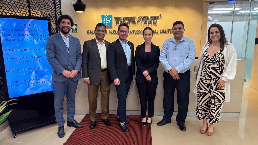 Em viagem à Índia, comitiva do Governo do Rio busca atrair novos investimentos nos setores de energia e saúde