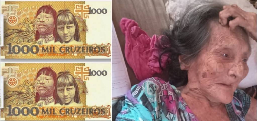 Morre líder indígena de histórica nota de 1.000 cruzeiros