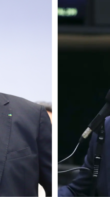 Jair Bolsonaro e Eduardo Bolsonaro
