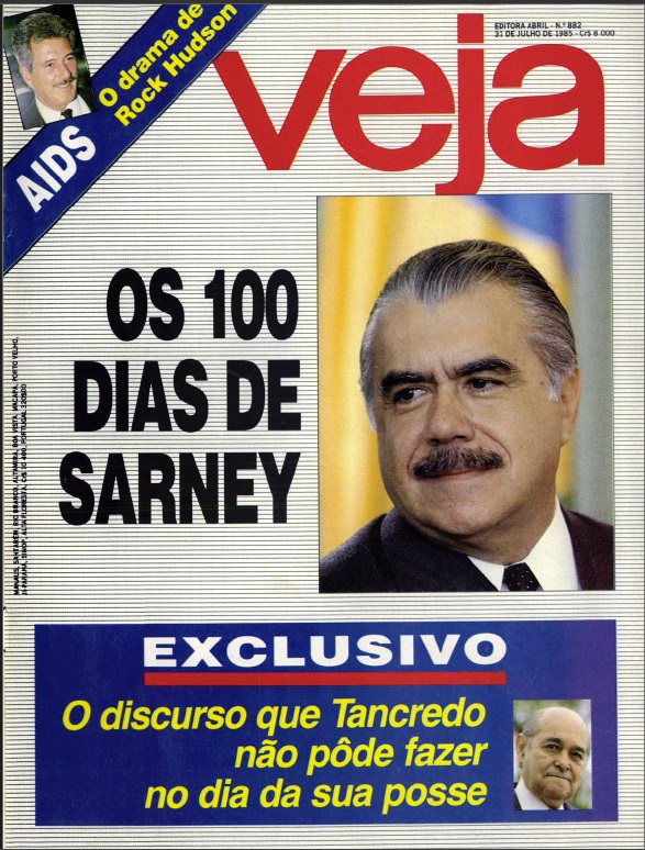 Capa de VEJA: edição de 31 de julho de 1985