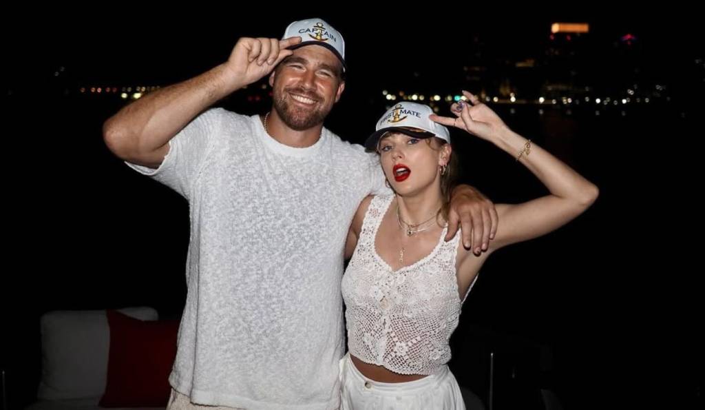 Travis Kelce é acusado de ‘lucrar’ com anúncio de noivado com Taylor Swift