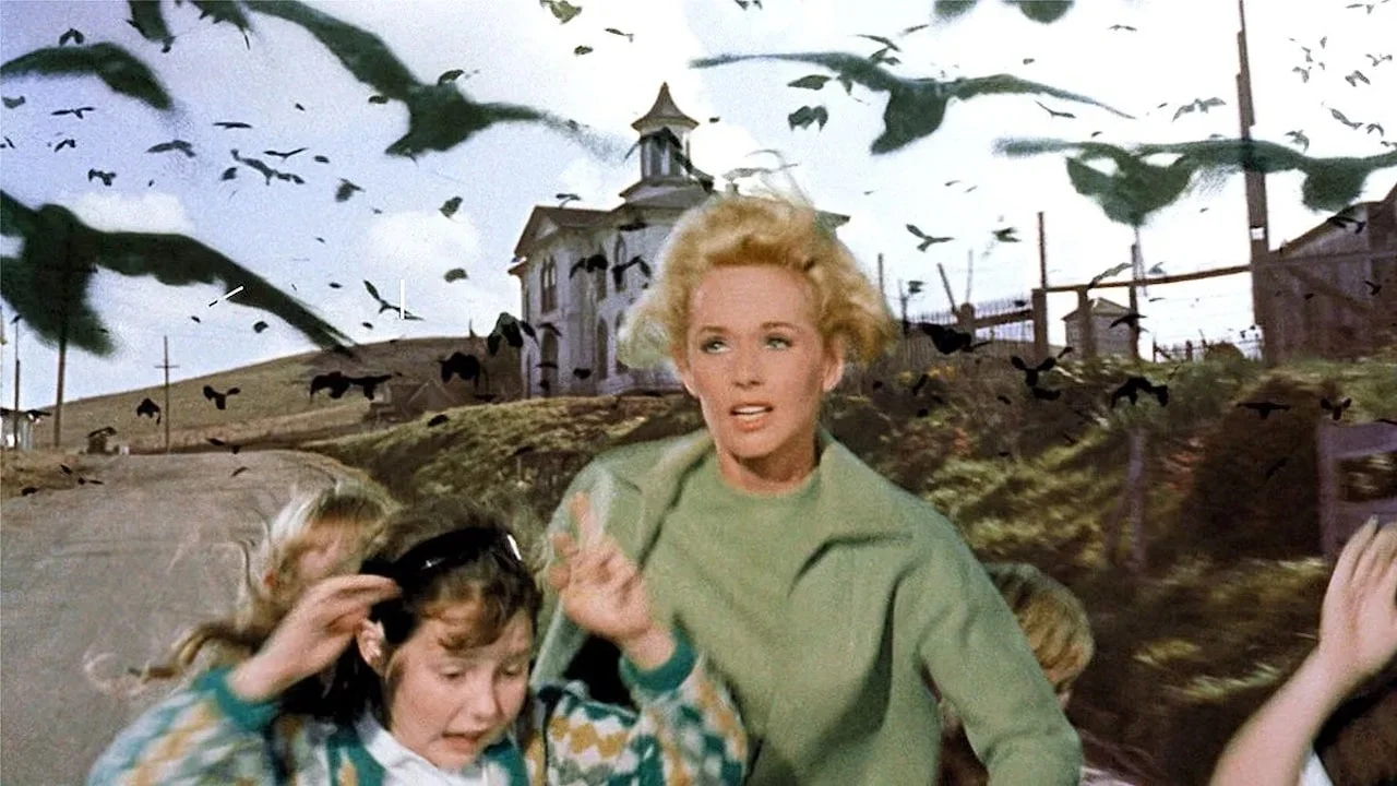 Tippi Hedren no filme 'Os Pássaros' (1963) -