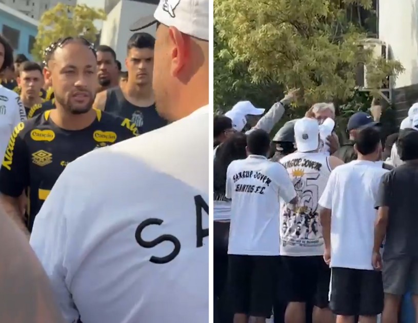 O que disse Neymar a torcedores que invadiram CT do Santos