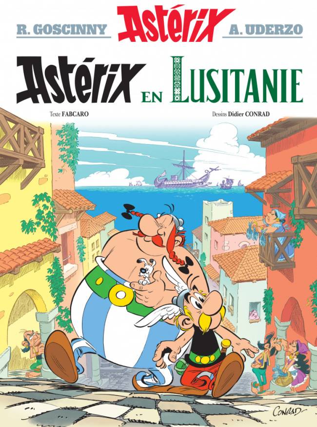 EM FRANCÊS - Capa definitiva da 41ª aventura dos irredutíveis guerreiros gauleses: 'Asterix na Lusitânia'