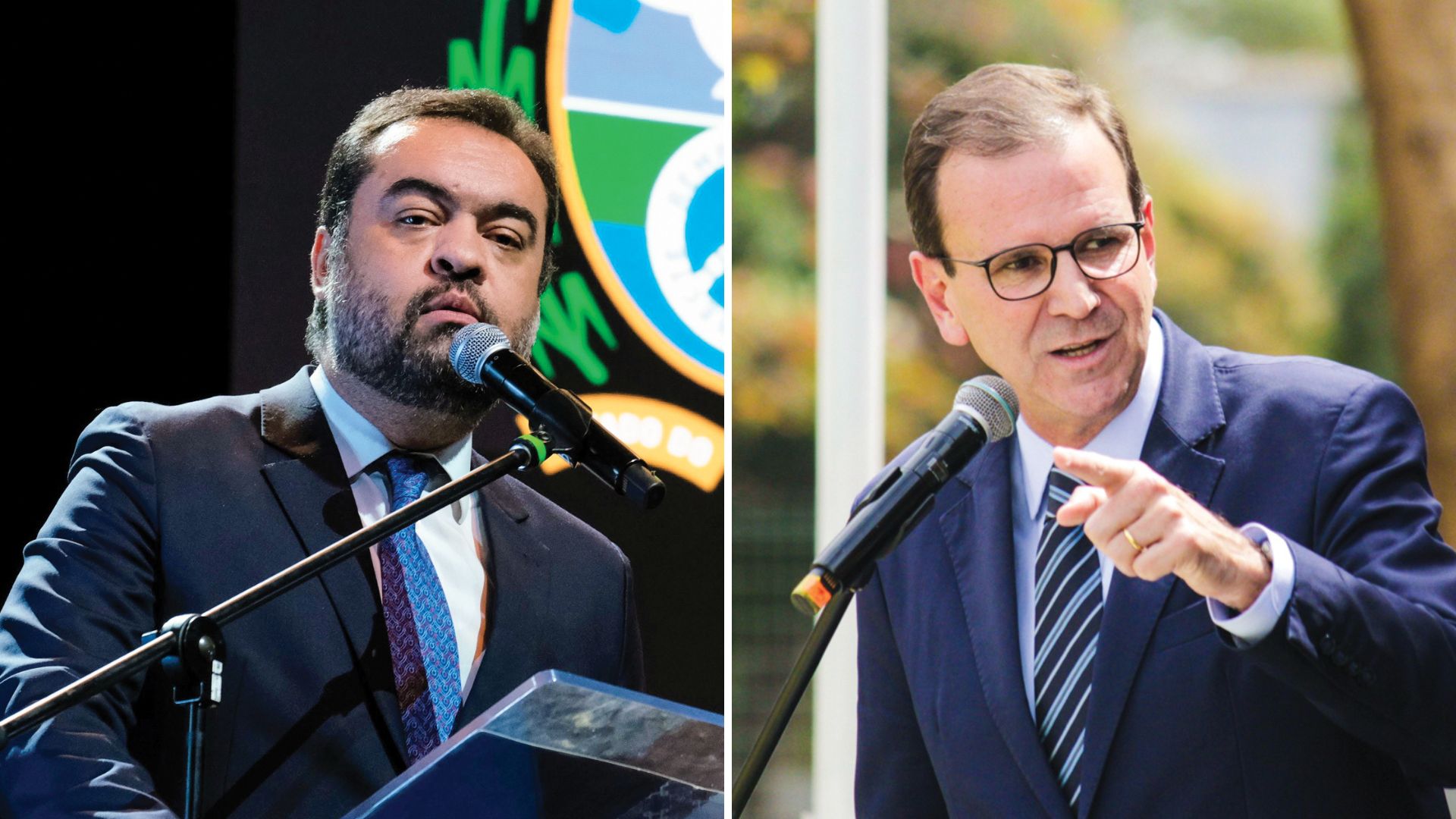 EM LADOS OPOSTOS -&ensp;Cl&aacute;udio Castro e Eduardo Paes: pol&ecirc;mica em torno dos alvar&aacute;s de funcionamento