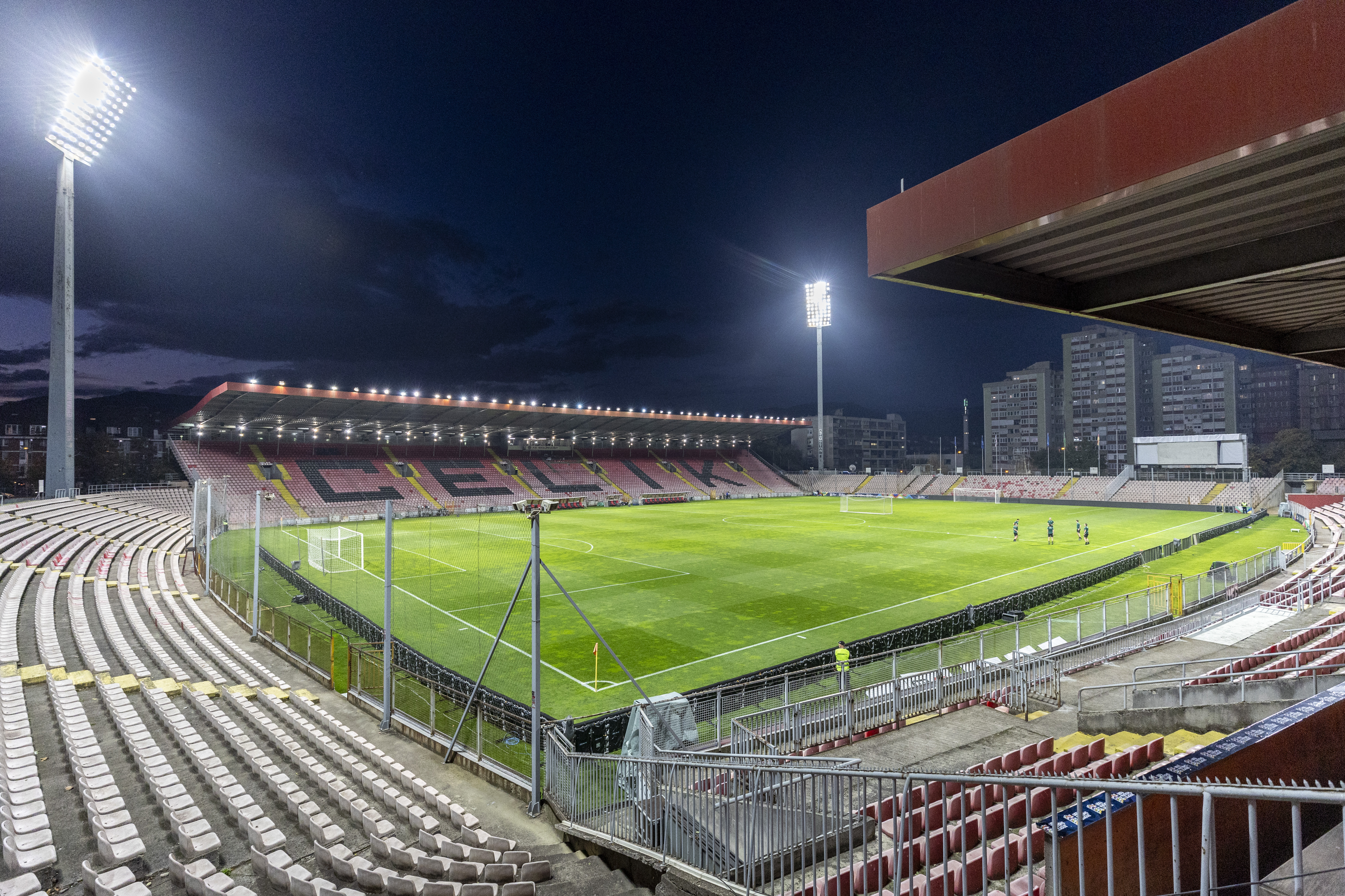 ZENICA, BOSNIA AND HERZEGOVINA - OCTOBER 10: General view of a stadium Bilino Polje on October 10, 2024 in Zenica, Bosnia and Herzegovina. Germany is playing against Bosnia and Herzegovina in the UEFA Nations League 2024/25 League A Group on October 11, 2024. (Photo by Maja Hitij/Getty Images)
