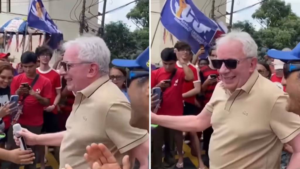 A rara aparição de Marco Nanini em protesto contra PEC da Blindagem