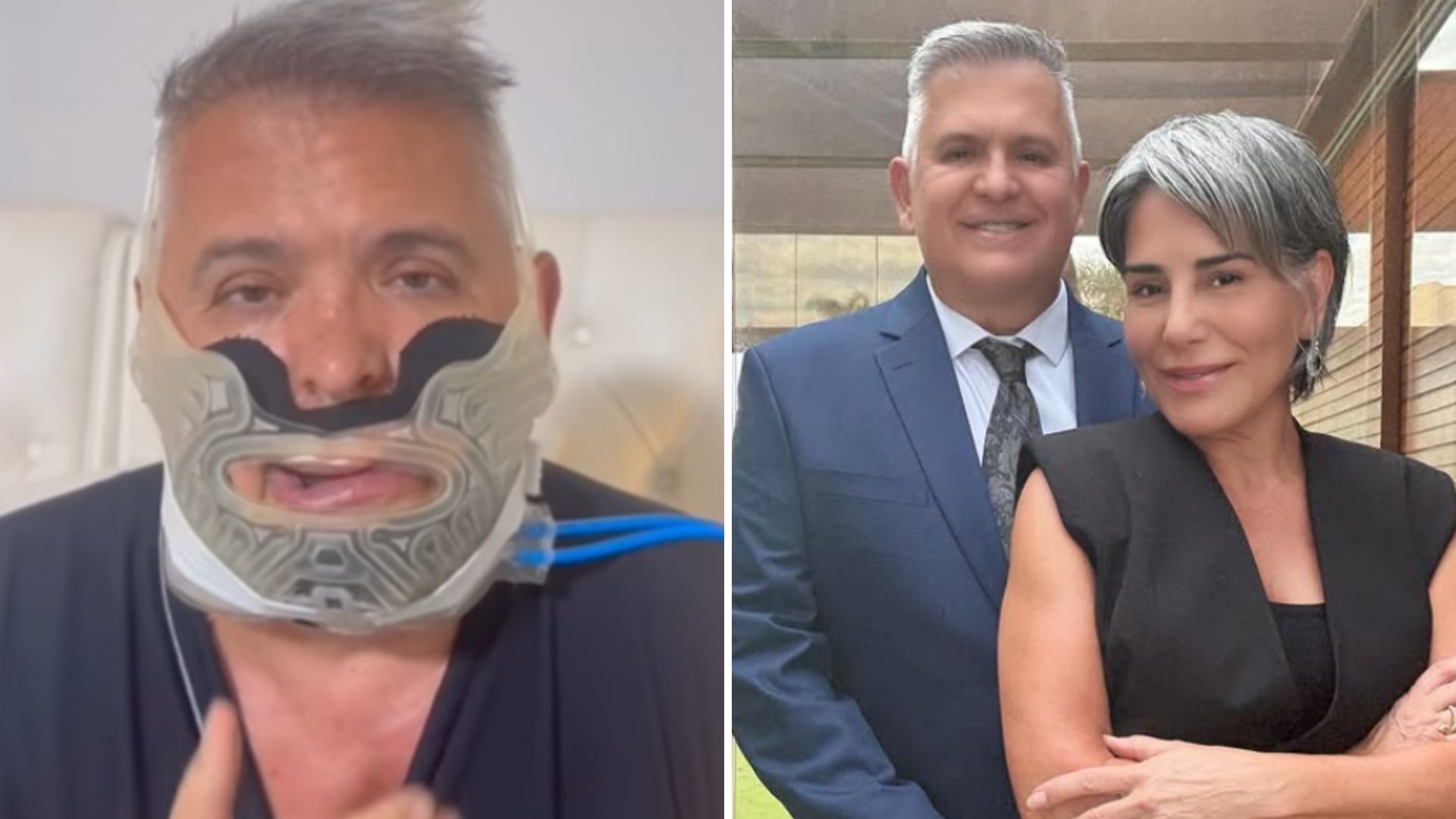 Orlando e Gloria Pires