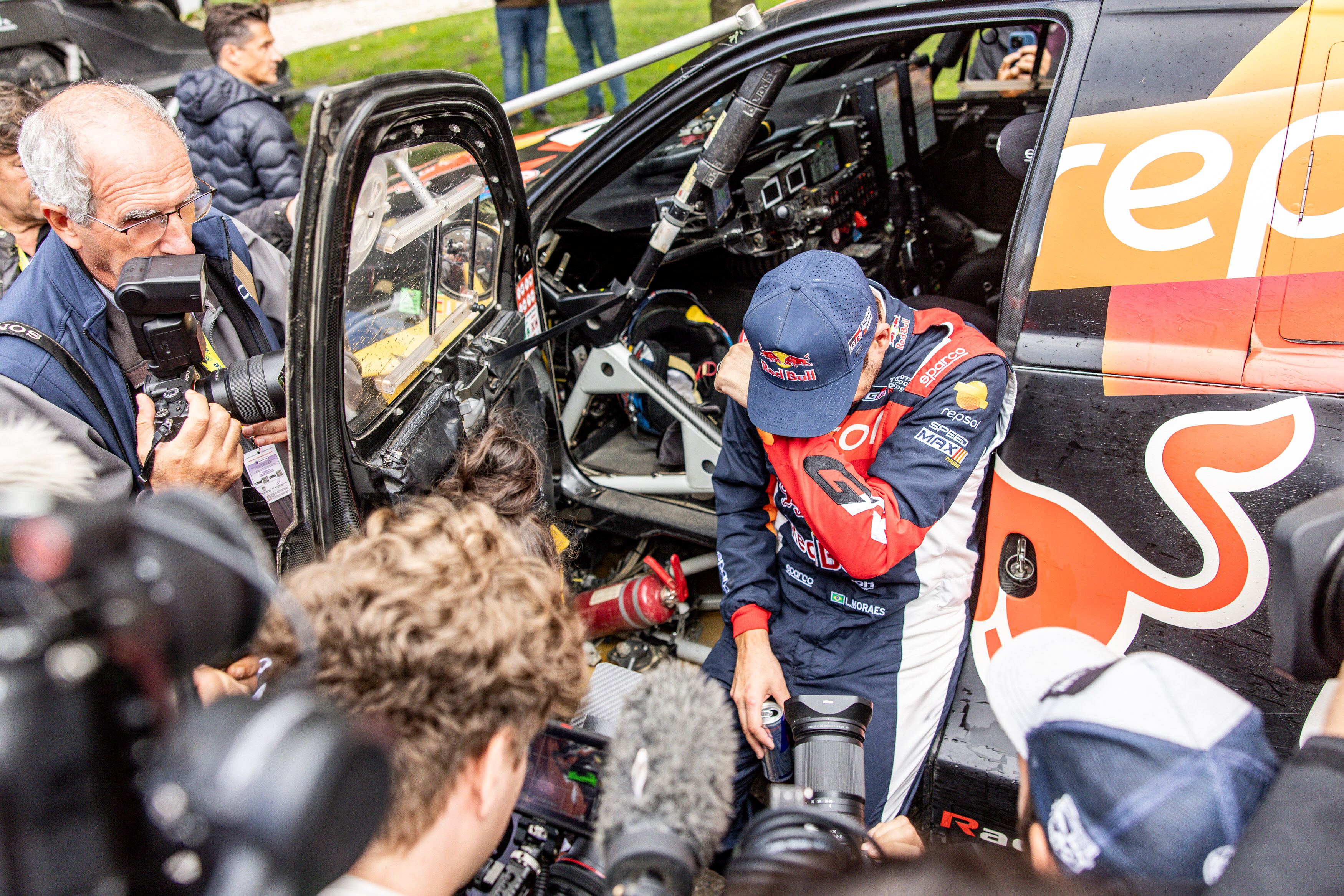 Lucas Moraes is seen at the finish line of the Rally Raid BP Portugal in Lisbon on September 28, 2025 Lisbon. PT // Kin Marcin / Red Bull Content Pool // SI202509290381 // Usage for editorial use only //
