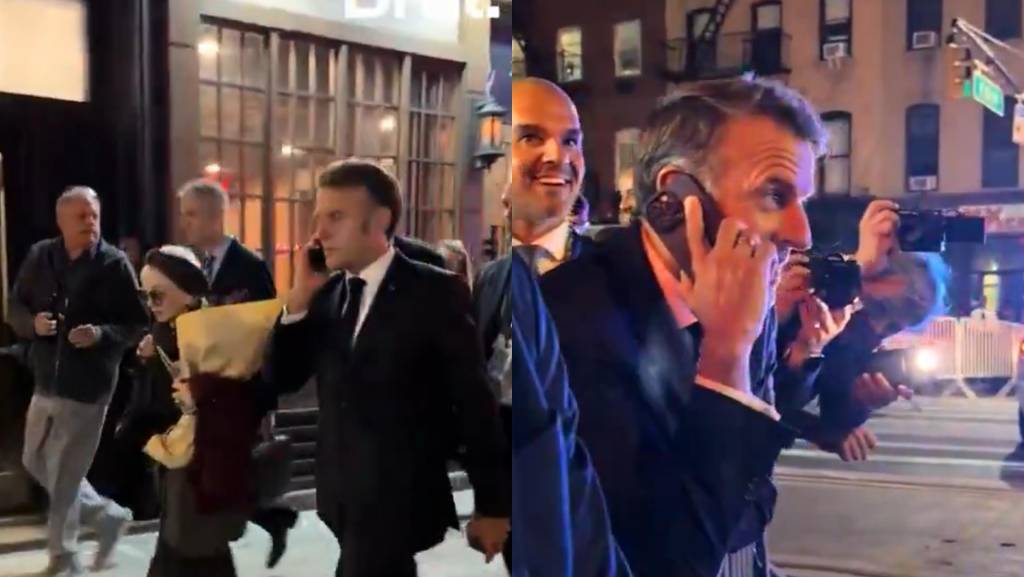 Macron é barrado em Nova York para passagem de comitiva de Trump