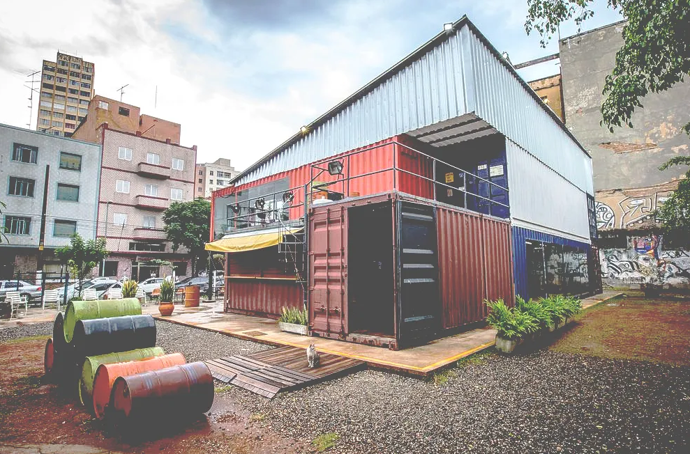 Teatro de Contêiner Mungunzá, no centro de São Paulo