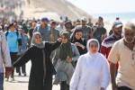 Palestinos voltam para a Cidade de Gaza