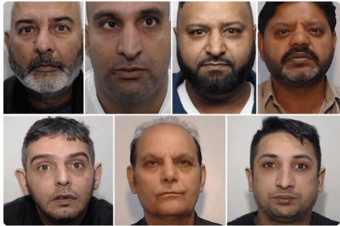 Polícia da Grande Manchester divulga imagens dos sete homens condenados