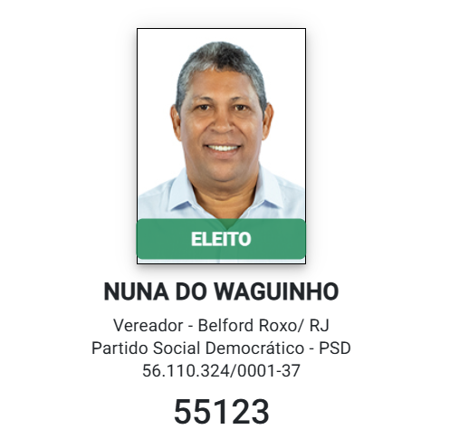 Nuna Sem registro de TSE.