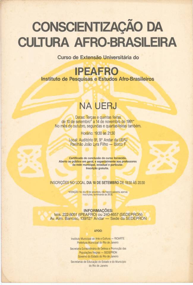 Cartaz do Ipeafro de 1981