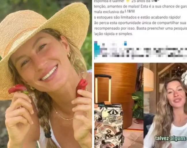 Golpe com vídeo falso de Gisele Bündchen