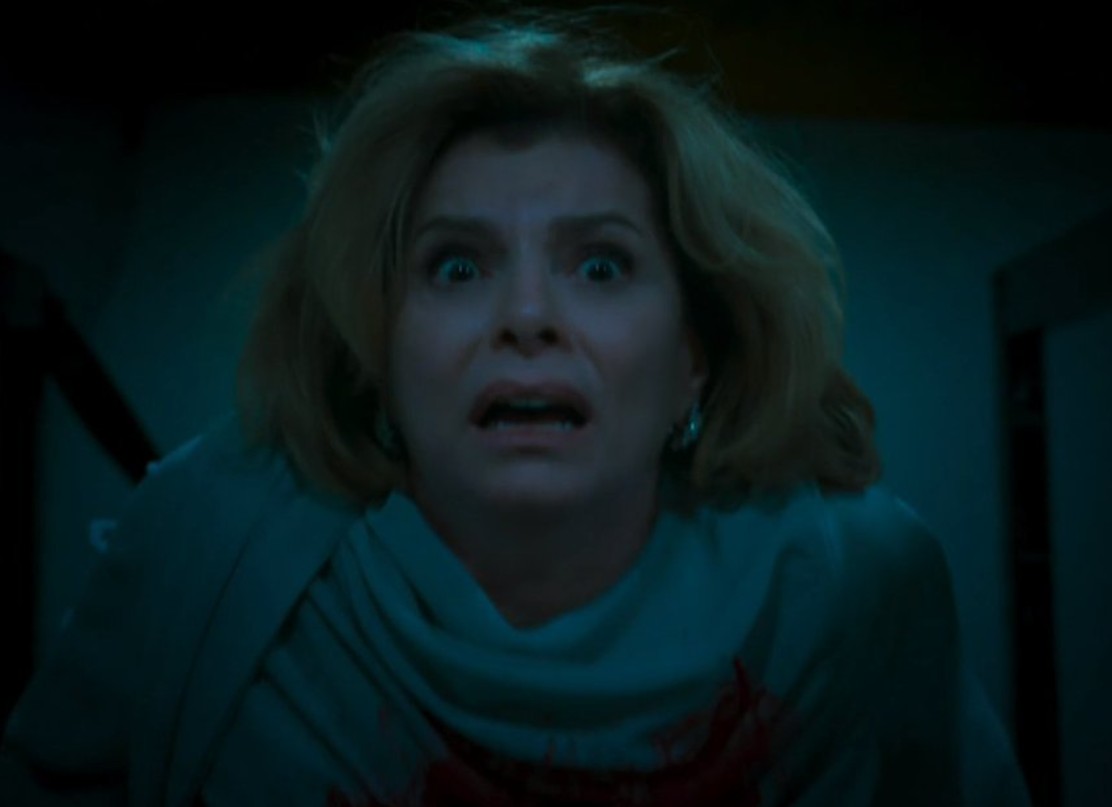 Debora Bloch como Odete Roitman no último capítulo de 'Vale Tudo'