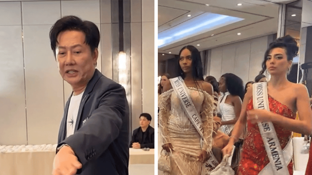 Diretor do Miss Universo Tailândia discutiu com representante do México, que foi apoiada por outras candidatas. 04/11/2025