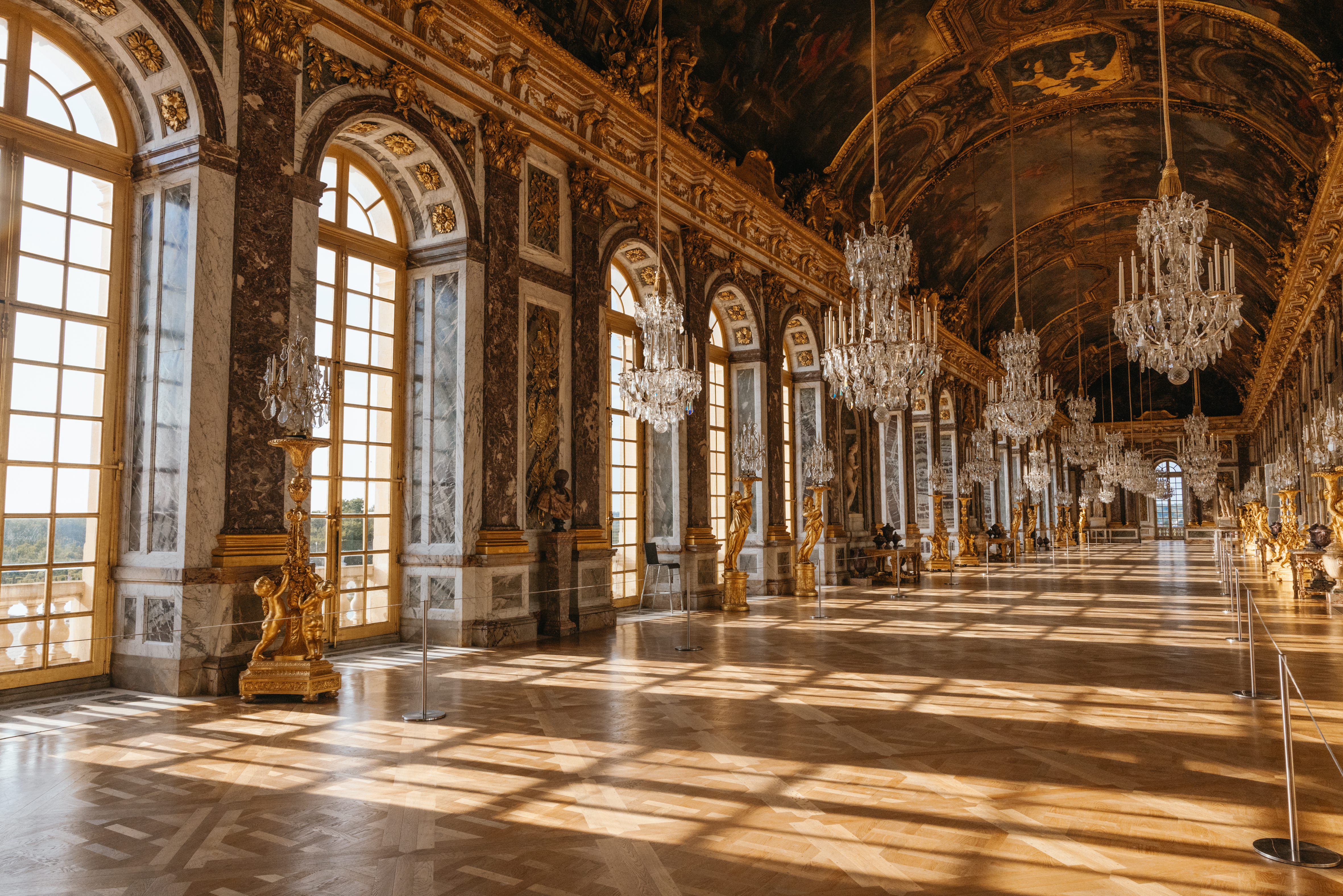 Galeria dos Espelhos no Palácio de Versalhes