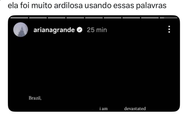 Meme fazendo relação com cancelamento de Lady Gaga em 2017