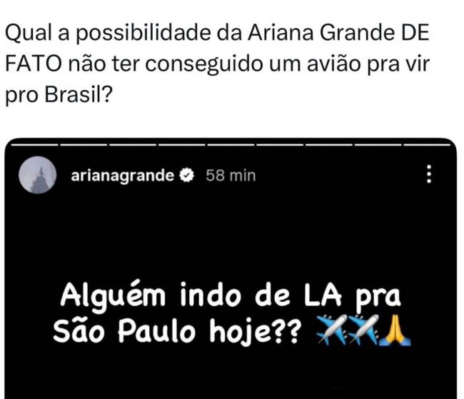 Meme sobre a cantora não vir porque não quis