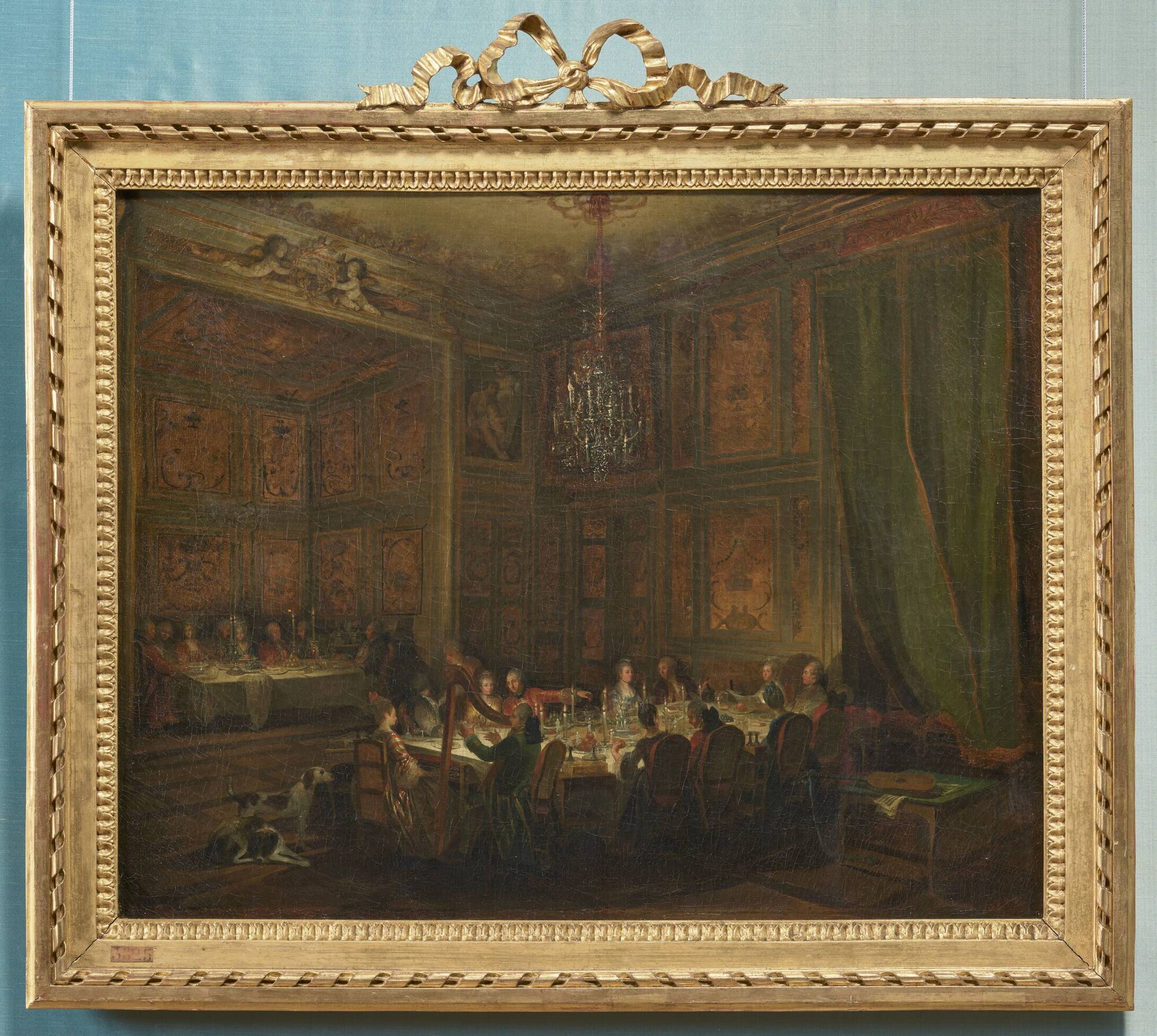 Michel-Barthélémy Ollivier, Jantar do Príncipe de Conti no Templo, 1766, óleo sobre tela, Museu de Versalhes.