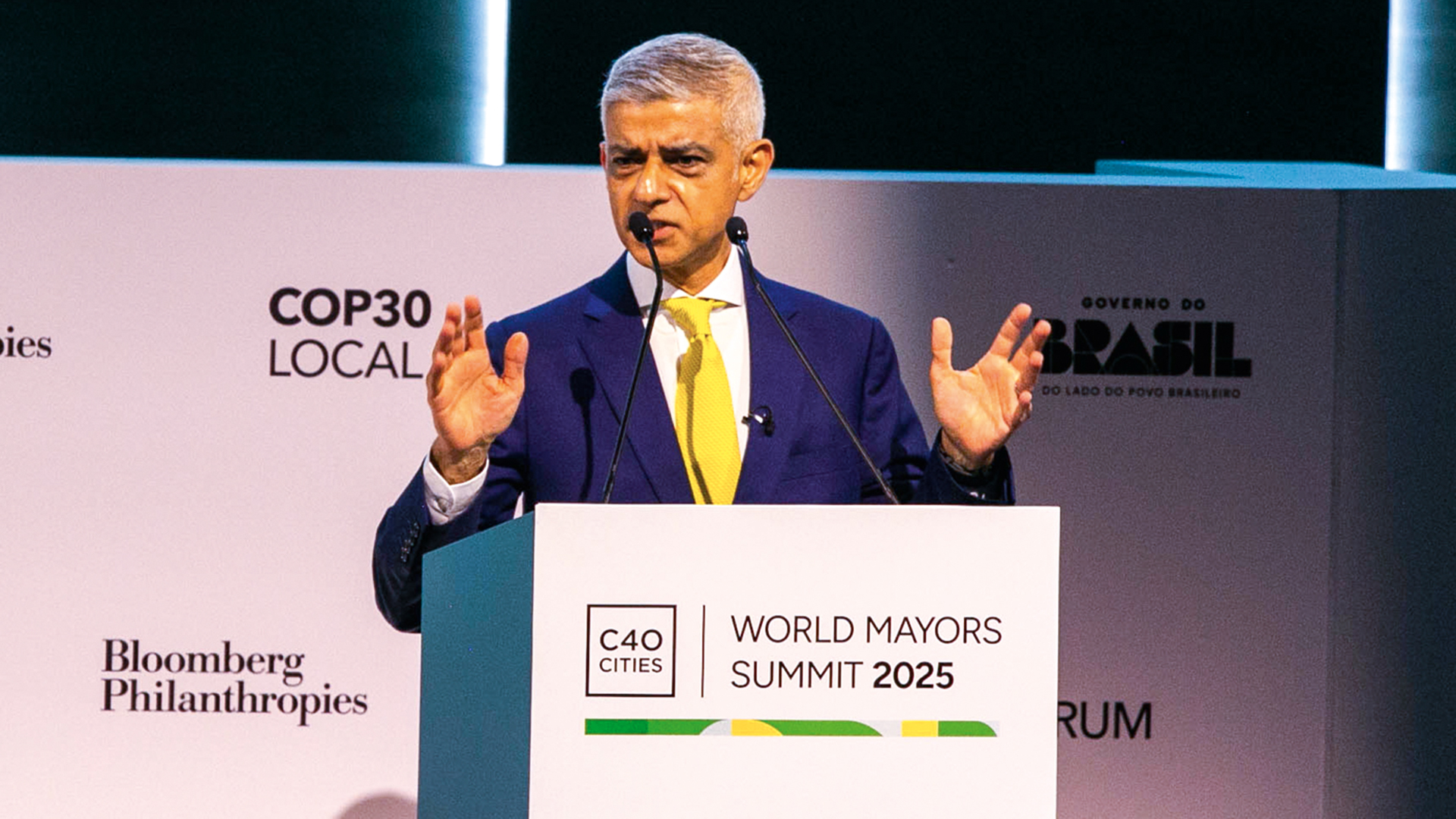 PRESSA -&ensp;Khan, prefeito de Londres: &ldquo;Mostramos que &eacute; poss&iacute;vel agir j&aacute;&rdquo;