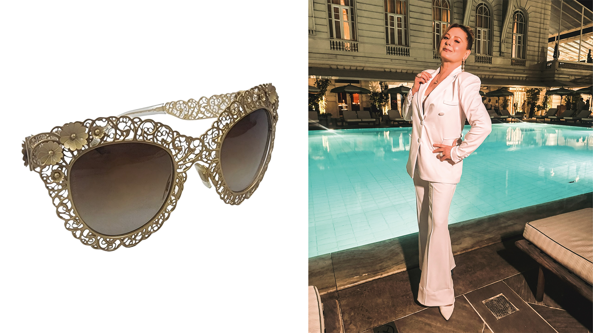 AJUDA -&ensp;A atriz Vera Fischer e um de seus &oacute;culos: dinheiro arrecadado para o Retiro dos Artistas, no Rio de Janeiro