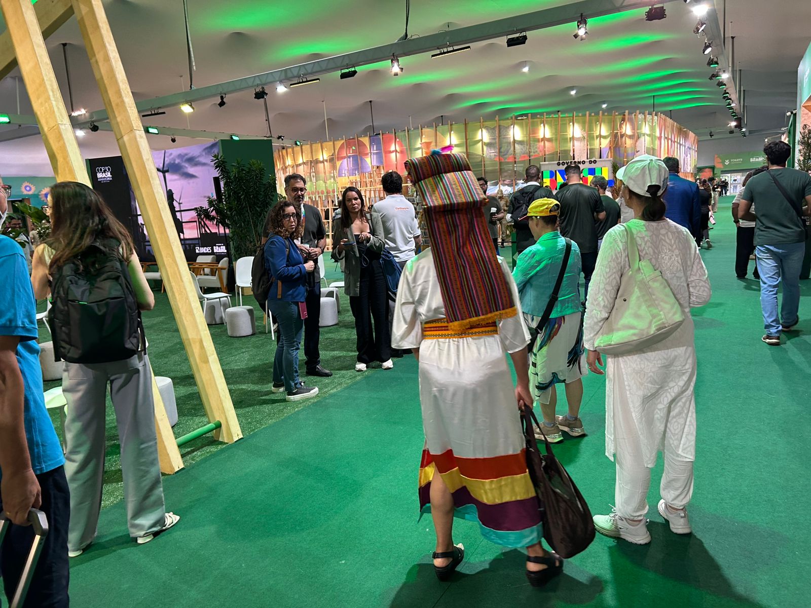 Interior da Green Zone na COP30