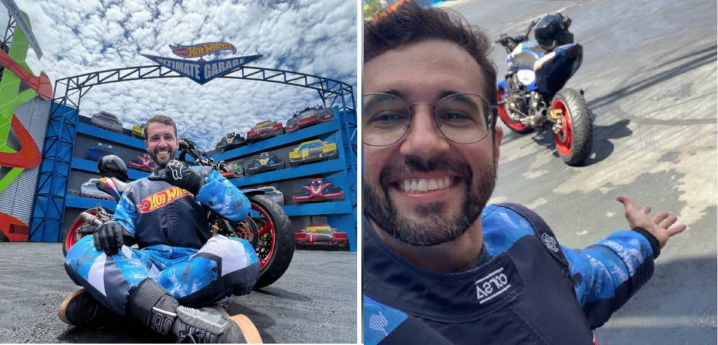 A vida fora das pistas de piloto de moto morto no Beto Carrero World