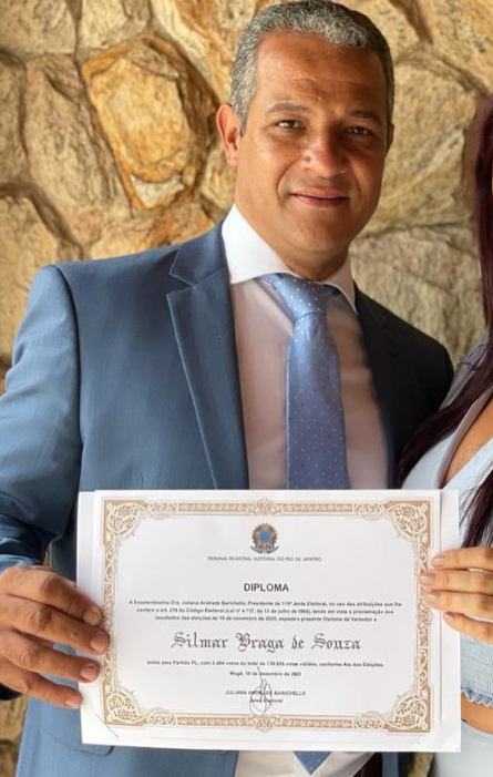 Vereador Silmar Braga (PP-RJ), morto em janeiro de 2025.