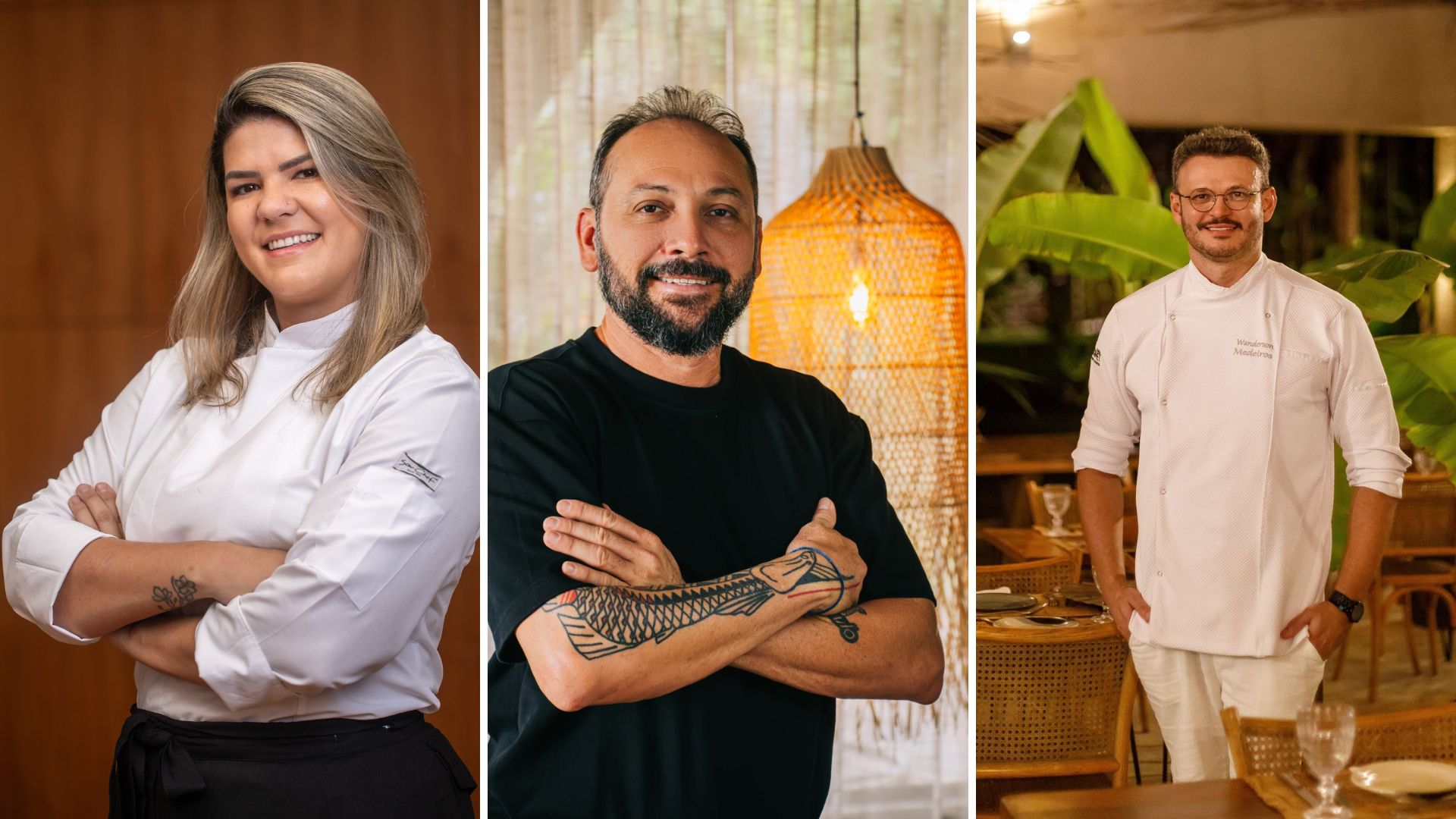 Alana Rocha, Saulo Jennings e Wanderson Medeiros