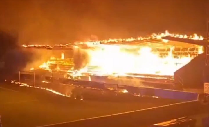 incêndio estádio finlândia
