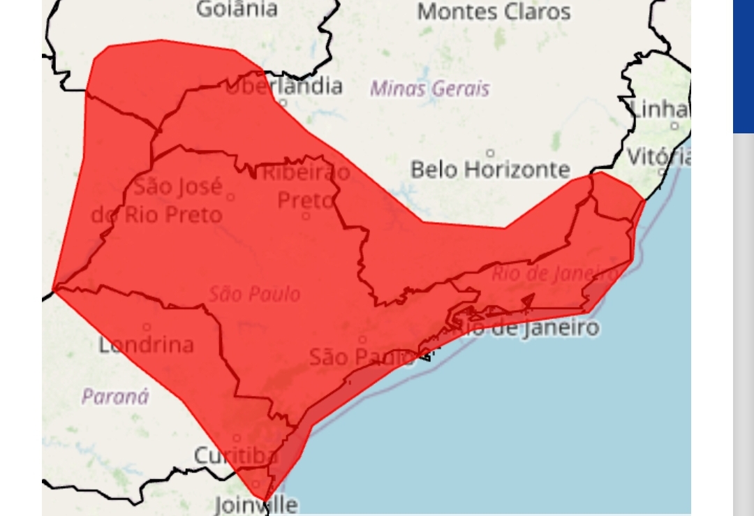 Inmet emite alerta vermelho de calor na região Sudeste
