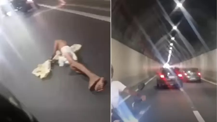 Paciente se joga de ambulância em movimento no túnel Zuzu Angel, no Rio