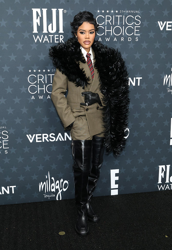 Teyana Taylor veste Saint Laurent