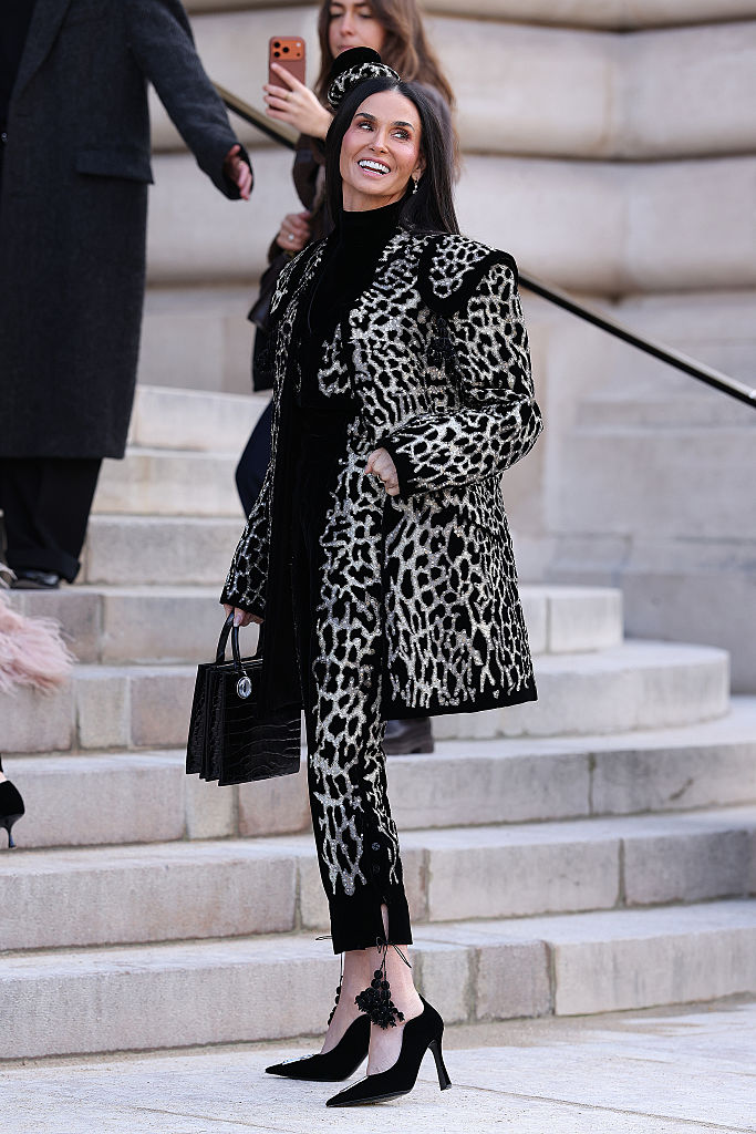Demi Moore: animal print nada óbvi