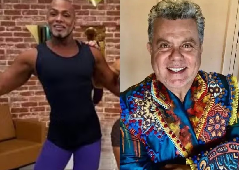 Carlinhos, professor de samba de Virginia, e Milton Cunha