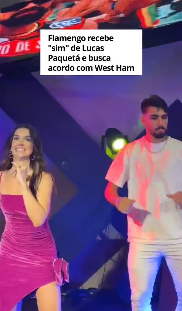 Vídeo de Lucas Paquetá compartilhado por diretor do Flamengo