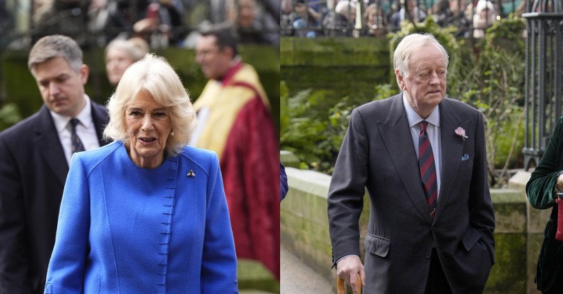 Rainha Camilla em rara aparição com o ex-marido, Andrew Parker Bowles