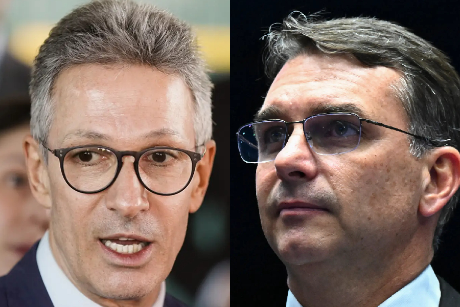 Romeu Zema e Flávio Bolsonaro: 'direita está unida'