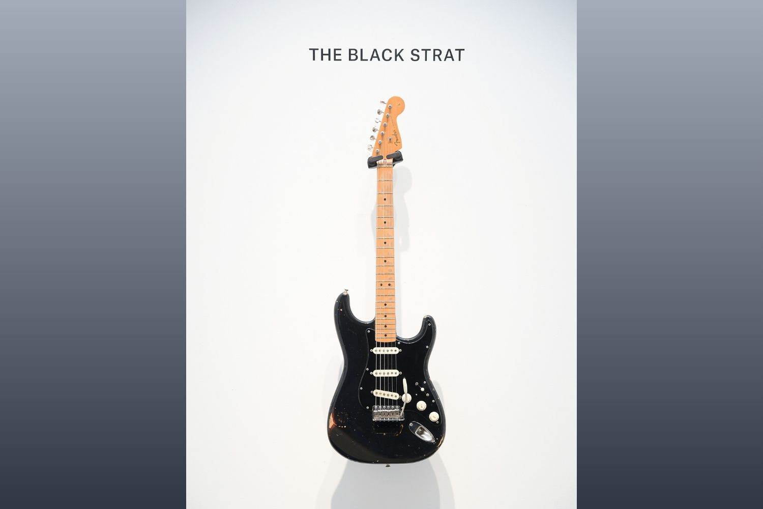 A ic&ocirc;nica guitarra Black Strat