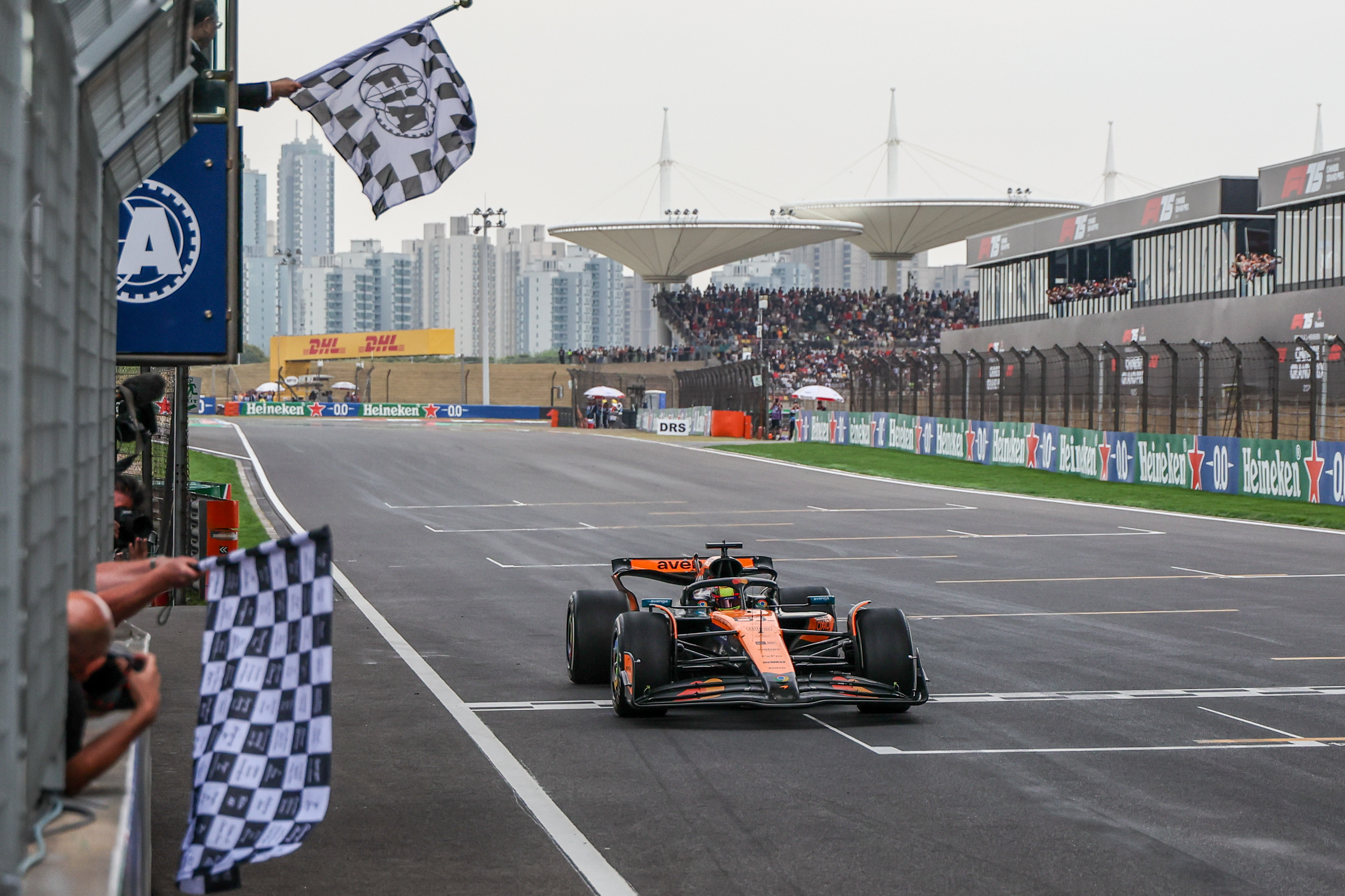 Oscar Piastri of Australia drives the (81) McLaren F1 Team MCL39 Mercedes during the Formula 1 Heineken Chinese Grand Prix 2025 in Shanghai International Circuit, Shanghai, China, on March 23, 2025. (Photo by Paddocker/NurPhoto via Getty Images)