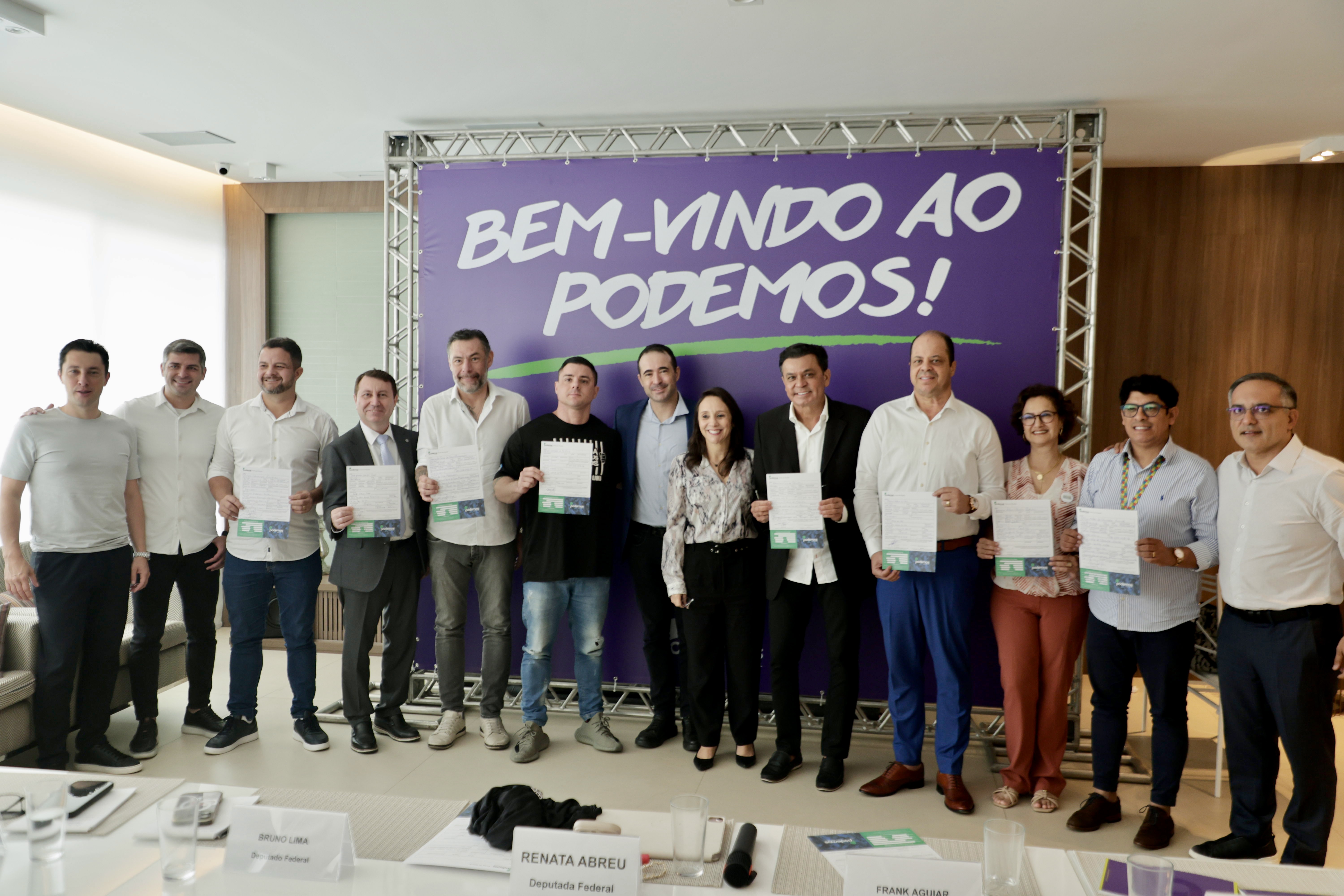 Evento de filiação de deputados ao Podemos