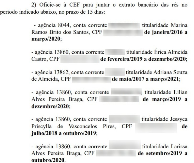 Caixa tem 15 dias para enviar documentos