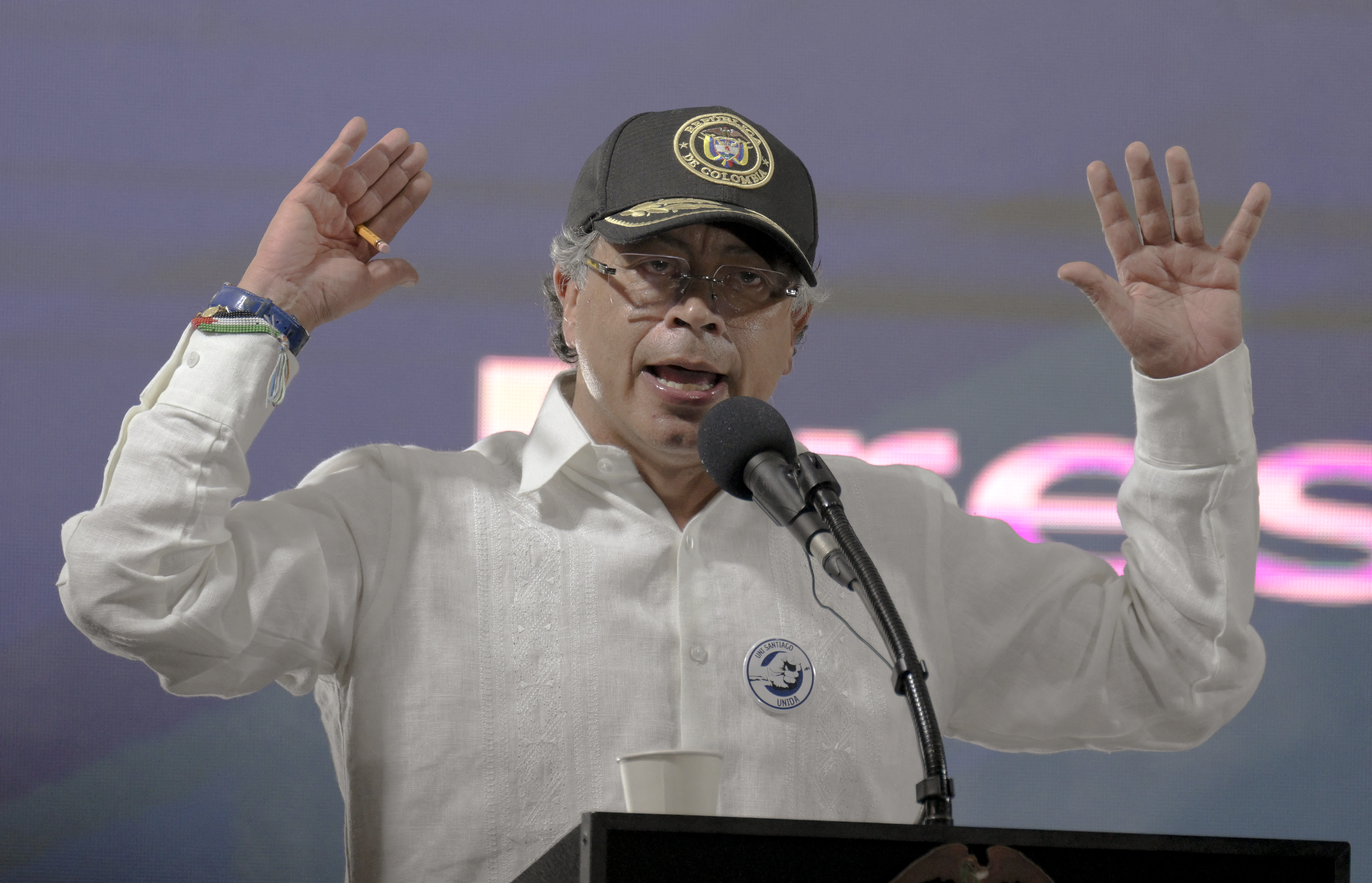 O presidente da Colômbia, Gustavo Petro.