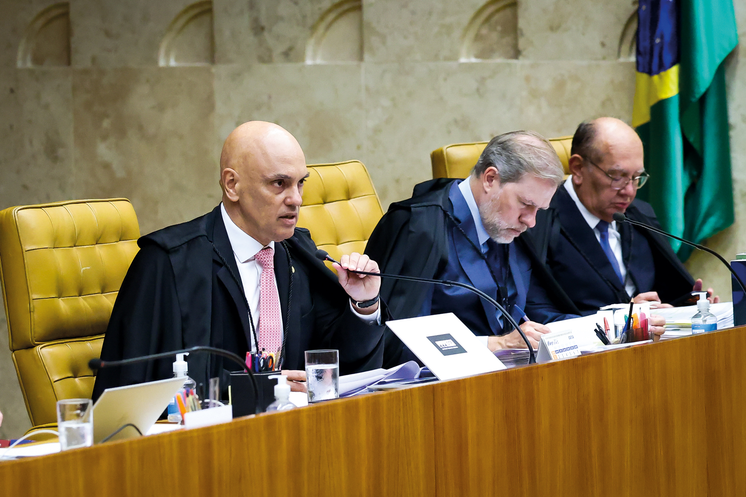 DISCUSSÕES - Moraes, Toffoli e Gilmar: trio esteve no centro de polêmicas recentes